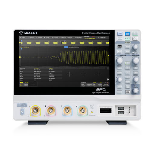 Numériseur / oscilloscope 4 canaux - SDS2000X HD series - Siglent Technologies Co., Ltd - analogique / 12 bits / LAN