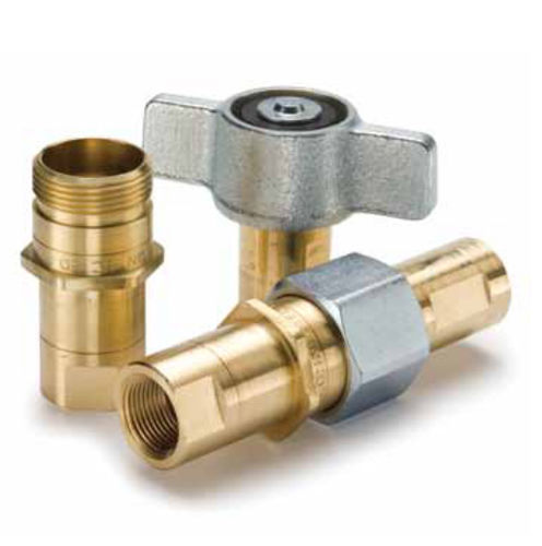 Raccord hydraulique - 6100 - Parker Quick Coupling Division - fileté / rapide / en laiton