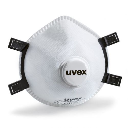 Masque de protection jetable - SILV-AIR E 7317 - UVEX - FFP3 / demi-masque / médical