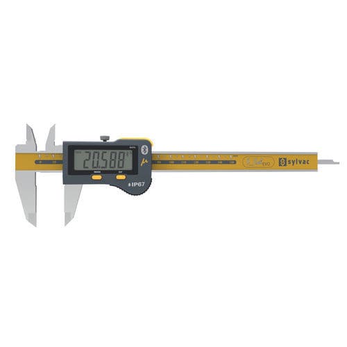 Pied à coulisse digital - S_Cal EVO Smart micron - SYLVAC - en acier inoxydable / à liaison sans fil / IP67
