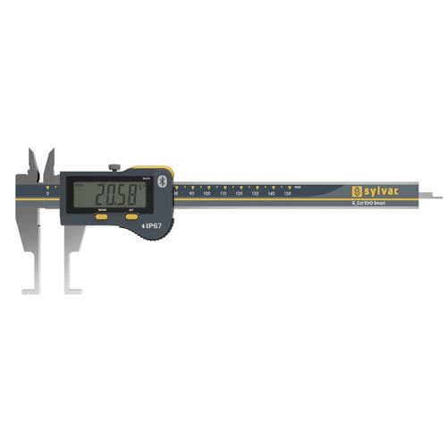 Pied à coulisse digital - S_Cal EVO Smart  - SYLVAC - en acier inoxydable / avec transmission de données / pour mesures intérieures