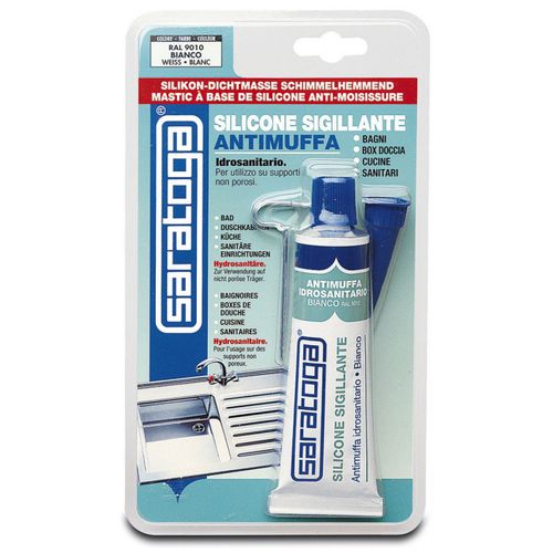 Mastic silicone - Saratoga Int Sforza - pour applications sanitaires / chimique