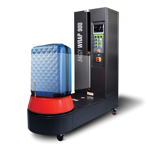 Banderoleuse à plateau tournant - Baggy Wrap 900B - ISG Pack - semi-automatique / de caisse / pour bagages d'aéroport
