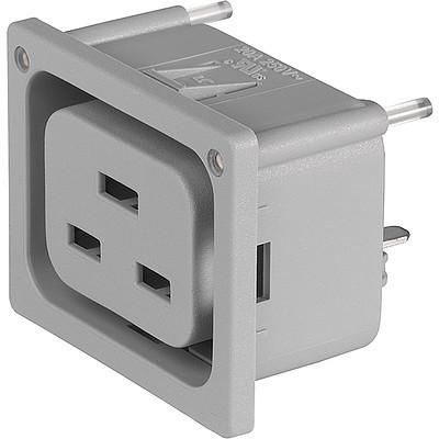 Connecteur d'alimentation électrique - 4797-5 series - SCHURTER - encliquetable / en thermoplastique / IP40