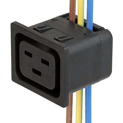 Fiche électrique à montage sur tableau - 4710 series - SCHURTER - IEC