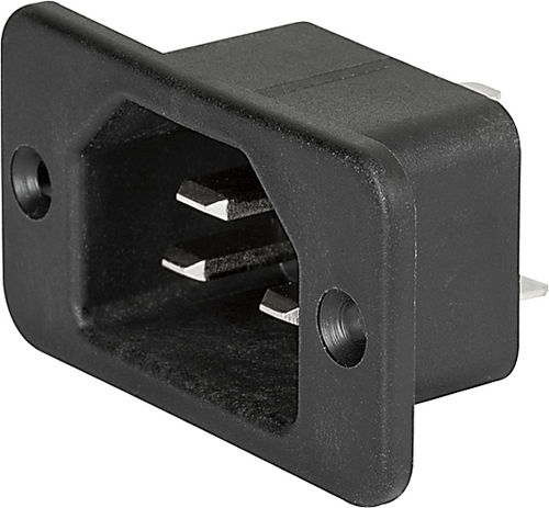 Connecteur d'alimentation électrique - 1681 series - SCHURTER - DIN / carré / enfichable