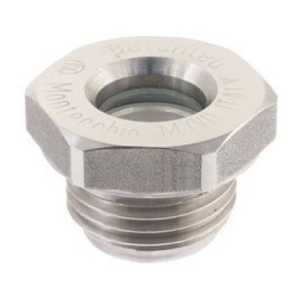 Hublot d'observation en acier inoxydable - 38B.I - NOSTRALI - pour applications industrielles / pour indicateur de niveau / à tête hexagonale