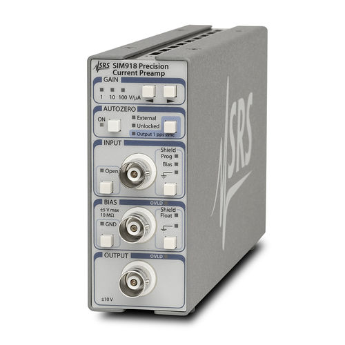 Pré-amplificateur de courant - SIM918 - Stanford Research Systems - de précision / électronique / bande passante