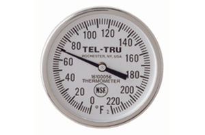 Thermomètre bimétallique - GT series - Tel-Tru Manufacturing - analogique / à cadran / stationnaire