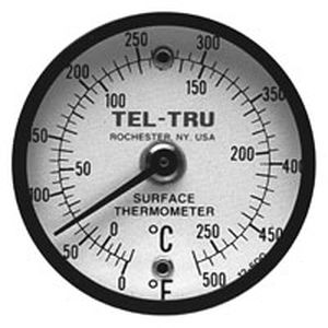 Thermomètre bimétallique - Tel-Tru Manufacturing - analogique / à cadran / pour montage en surface
