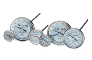 Thermomètre bimétallique - Tel-Tru Manufacturing - analogique / à cadran / durci