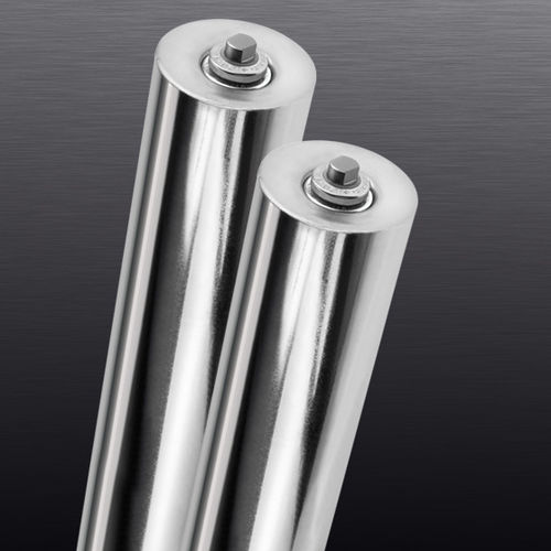 Rouleau De Convoyeur En Acier Inoxydable - Diamètre 50 Mm, Longueur 200 Mm - Pour Entrepôts, Usines, Lignes D'assemblage - Installation Facile à Ressort