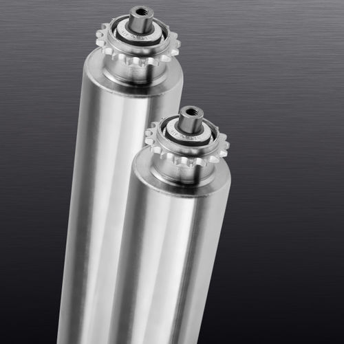 Rouleau de convoyeur à entraînement par chaîne - OMEGA 1R-1RD - roll-ven spa - en PVC / en inox / résistant à l'abrasion