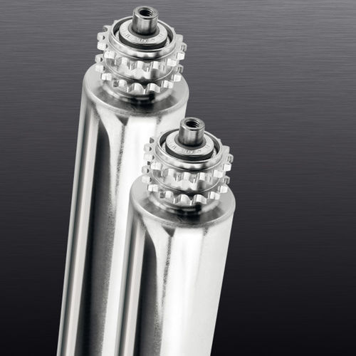 Rouleau de convoyeur à entraînement par chaîne - OMEGA 2R - roll-ven spa - en PVC / en inox / résistant à l'abrasion
