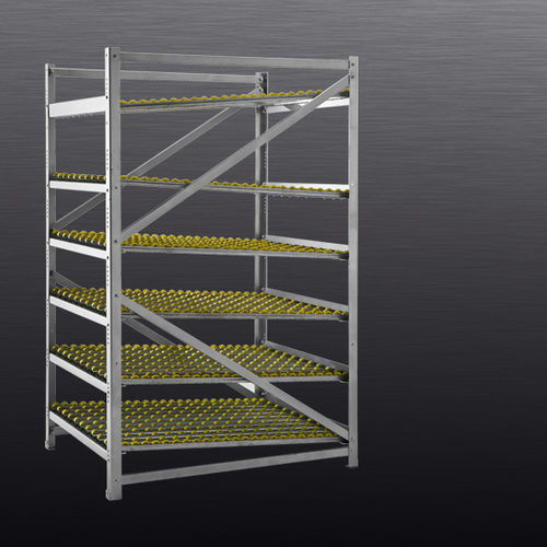 Étagère de stockage - TYPE 28 series - roll-ven spa - en acier galvanisé / à rouleaux