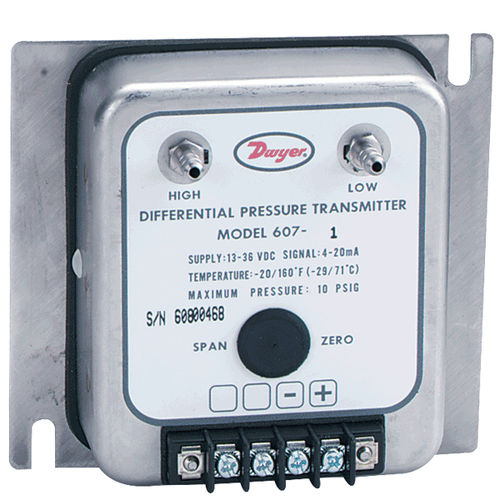 Transmetteur de pression différentielle - 607 series - DWYER - silicium / 4-20 mA / en acier inoxydable