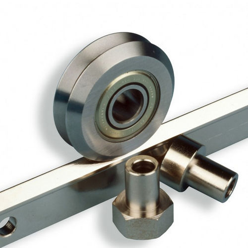 Guide linéaire à roulement à billes - DualVee® - BISHOP-WISECARVER - en acier inoxydable / à rail