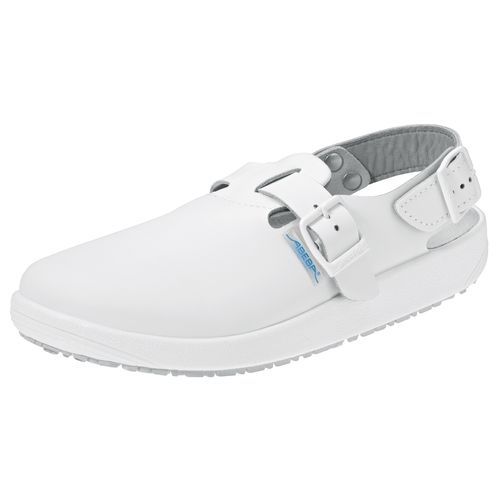 Sabot pour laboratoire - RUBBER 91 series - ABEBA - antistatique / en cuir / ouvert