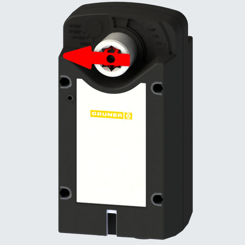 Actionneur de registre électrique - 340-024D-03-S2/8Fx - GRUNER - rotatif / IP54 / pour protection contre le feu et les fumées