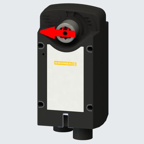 Actionneur de registre électrique - UL-340S-024-045-S2/8Fx - GRUNER - rotatif / IP54 / pour protection contre le feu et les fumées
