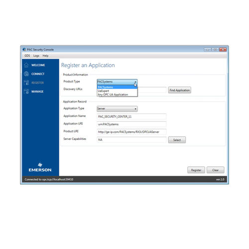 Logiciel OPC - SE10DCM series - Emerson - pour PAC / UA