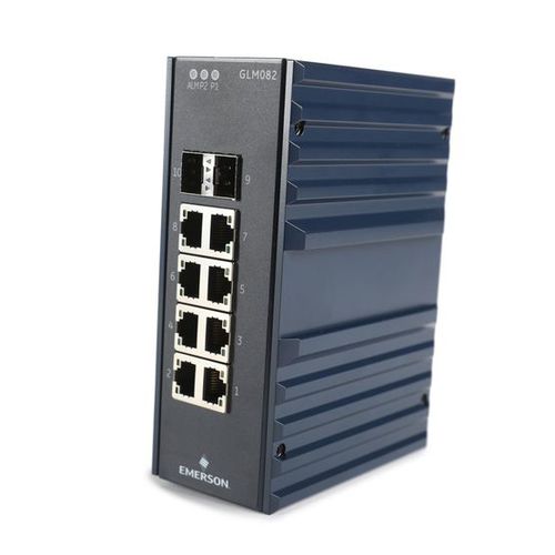 Commutateur Ethernet administrable - IC086GLM082 - Emerson - 10 ports / Gigabit Ethernet / ProfiNet