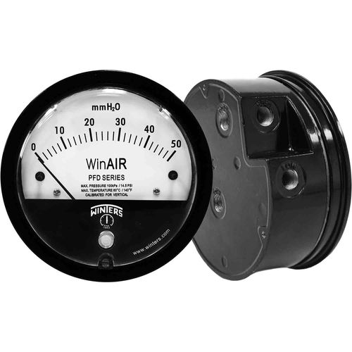 Manomètre différentiel - PFD WinAIR - WINTERS INSTRUMENTS - analogique / à cadran / fileté
