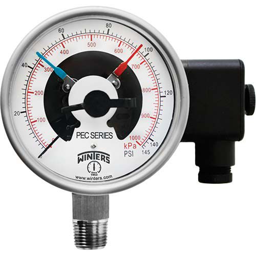 Manomètre différentiel - PEC PREMIUM - WINTERS INSTRUMENTS - à cadran / fileté / NPT 1/2