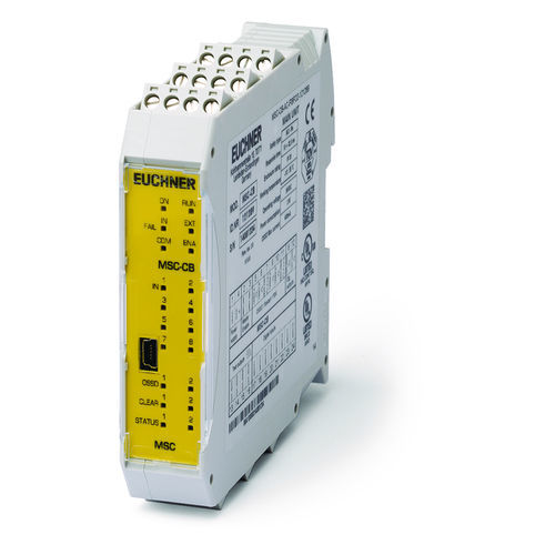 Relais de sécurité PLe - MSC-CB-AC-FI8FO2-121289 - EUCHNER GmbH + Co. KG - sur rail DIN / double canal / compact