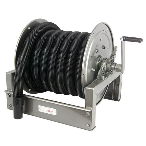 Enrouleur de tuyau d'aspiration - VAC4000 - HANNAY REELS - manuel / pour applications alimentaires / fixe
