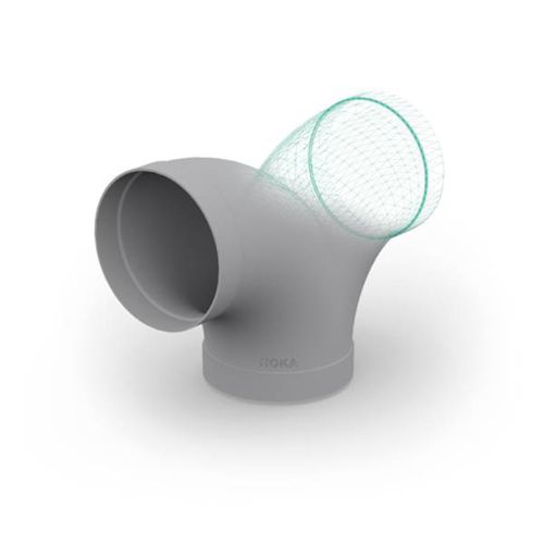 Raccord pneumatique - HoKa GmbH - à emboîtement / à souder / coudé à 90°