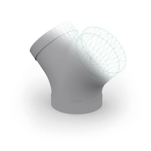 Raccord pneumatique - HoKa GmbH - à emboîtement / à souder / coudé à 45°