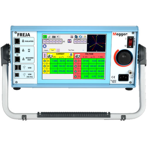 Système de test pour réseau électrique - FREJA543 - MEGGER - pour relais triphasé / portable / automatique