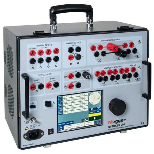 Système de test pour machines et installations électriques - SVERKER900 - MEGGER - pour relais triphasé / compact / automatique