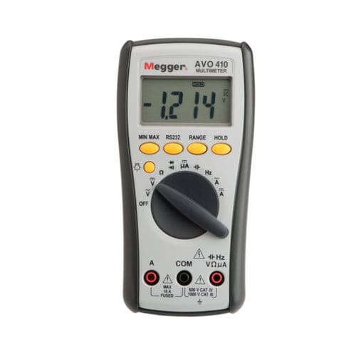 Multimètre numérique - AVO410 - MEGGER - portable / 1000 V / 10 A