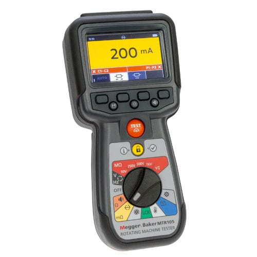 Testeur de moteur - MTR105 - MEGGER - de continuité / anti-effraction / de résistance d'isolement