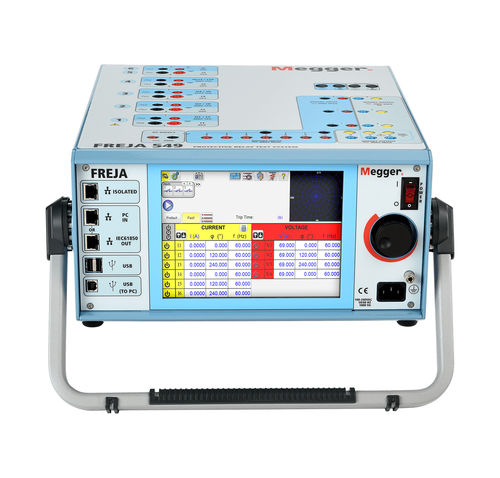 Système de test pour relais - FREJA 549 - MEGGER - électrique / d'impédance / pour machines et installations électriques