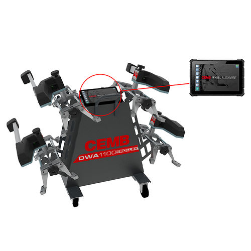 Banc de géométrie 8 CCD - DWA1100 TROLLEY - CEMB - pour voiture / portable
