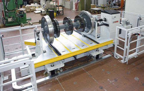 Machine à équilibrer horizontale - ZB4500-G-GV - CEMB - dynamique / hydraulique / pour essieux de chemin de fer