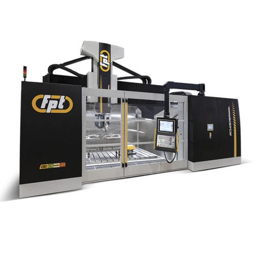 Fraiseuse CNC à portique mobile - SCUDERIA - FPT INDUSTRIE - 5 axes / verticale / pour l'industrie du moule