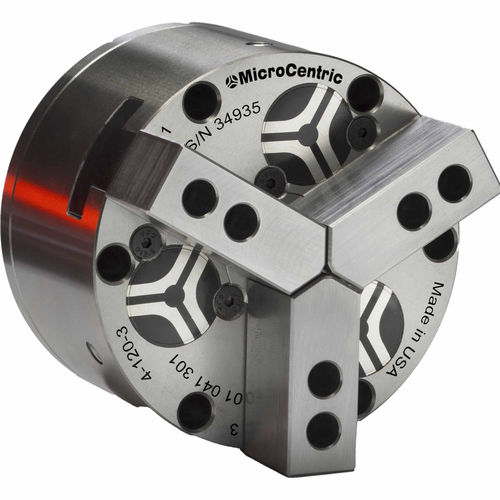 Mandrin automatique - Rotating Air Chucks - Microcentric - 3 mors / de précision / pneumatique