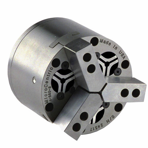 Mandrin automatique - Long Stroke Air - Microcentric - 3 mors / à pince / stationnaire