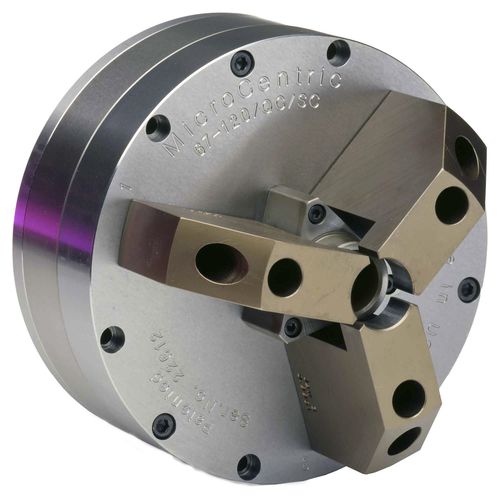 Mandrin automatique - SC/QC series - Microcentric - 3 mors / pour usinage / à pince