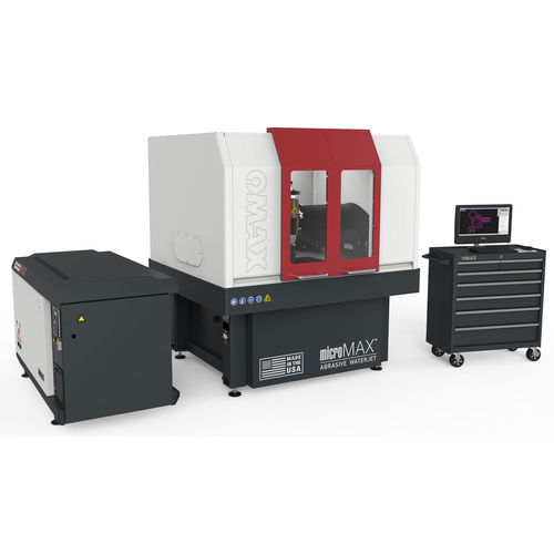 Machine de découpe au jet d'eau abrasif - MicroMAX - OMAX - au jet d'eau micro abrasif / pour métal / pour matières plastiques