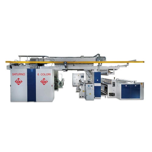 Presse flexographique à tambour central - SATURNO 6 series - bfm S.r.l., Costruzione Macchine per Materie Plastiche - à 6 couleurs / pour papier / pour film en plastique