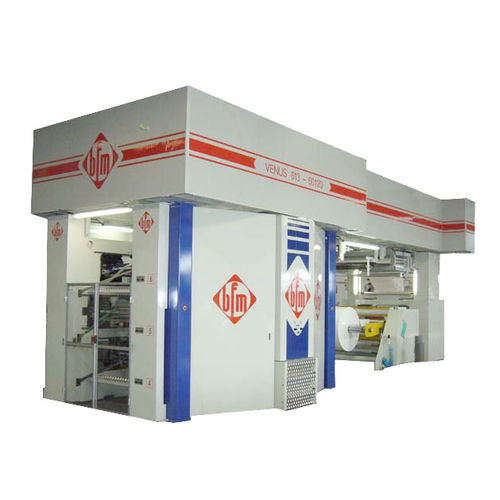 Presse flexographique à tambour central - VENUS 6 series - bfm S.r.l., Costruzione Macchine per Materie Plastiche - à 6 couleurs / pour papier / pour film en plastique