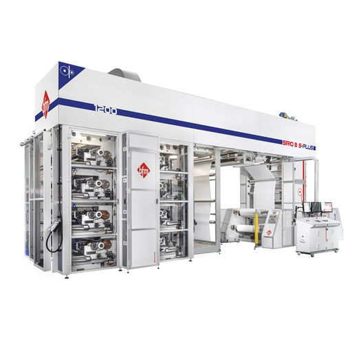 Presse flexographique stack - SIRIO S PLUS series - bfm S.r.l., Costruzione Macchine per Materie Plastiche - à 8 couleurs / pour papier / pour film en plastique