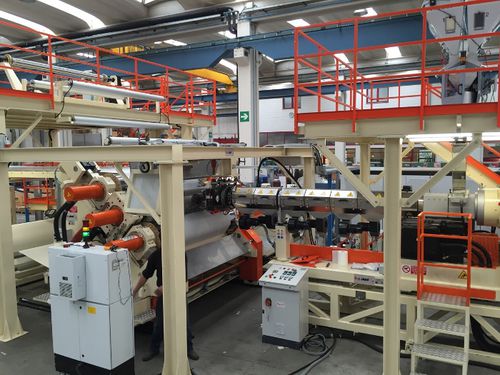 Ligne d'extrusion de plaques - B.G. PLAST S.r.l. - pour thermoplastiques / pour TPU