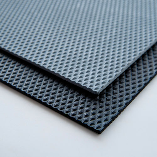 Tapis antifatigue - Junta Polymers Bvba - antidérapant / en caoutchouc / avec relief diamant