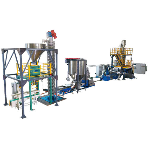 Ligne d'extrusion avec refroidissement à eau - Jwell Extrusion Machinery Co., Ltd., Shanghai - double vis / avec refroidissement par air / de compoundage